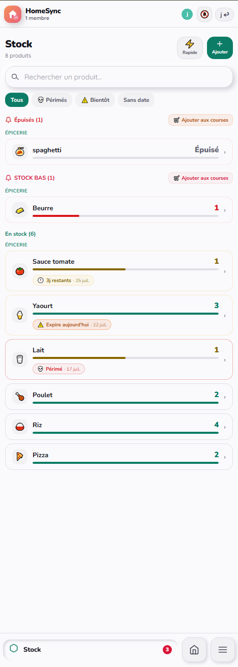 Stock HomeSync